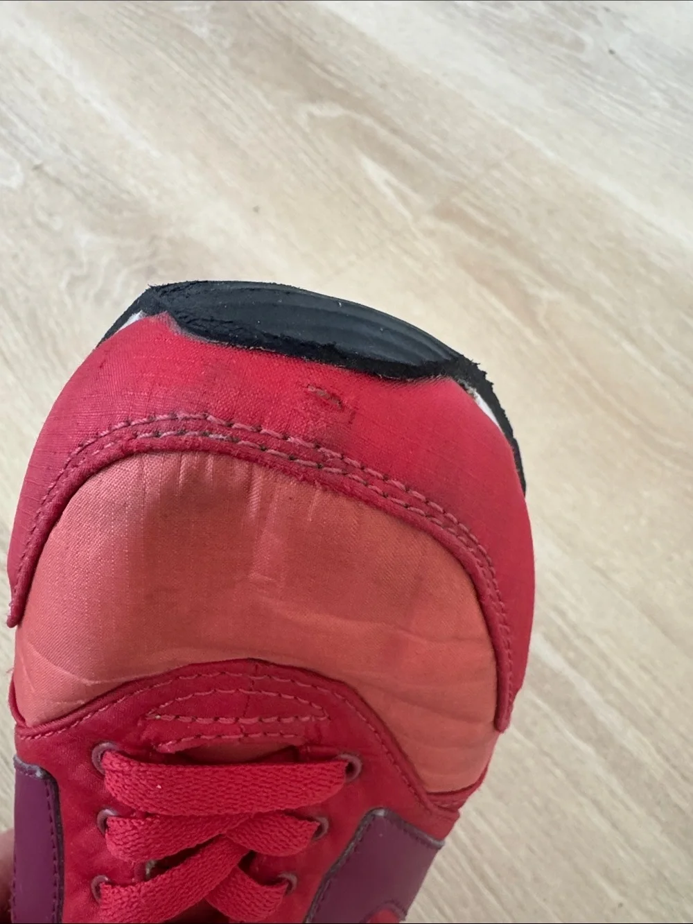 Brooks Women's Red and Pink Mixed-Media Athletic Sneakers